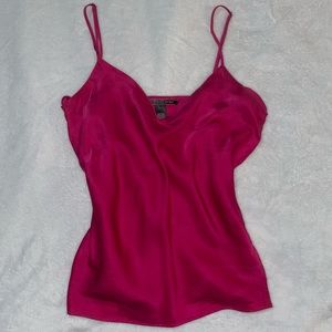 Victoria’s Secret 100% Silk Hot Pink Cami